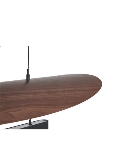 ABISAL 48W LED-Pendelleuchte, 3000K, TRIAC-dimmbar, 2610Lm, organisches Design mit Diffusor und linearem Modul