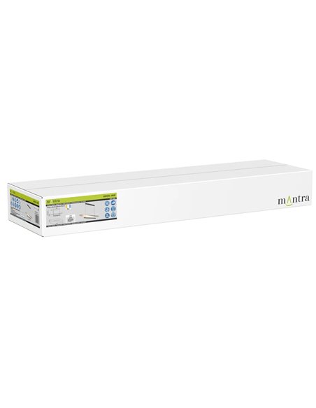 Luminária pendente LED ABISAL 48W, 3000K, dimerizável por TRIAC, 2610 lúmens, design orgânico com difusor e módulo linear.