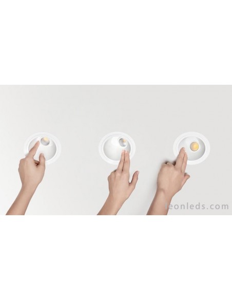 Redondo Ajustável Ponteiro LED Downlight por Arkos Light | Downlight LED ajustável | LeonLeds.com