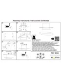 Suspension LED ABISAL 48W, 3000K, dimmable TRIAC, 2610 lm, design organique avec diffuseur et module linéaire