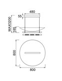LED-Pendelleuchte 40 W, modernes Design, Schwarz und Holz, 3000 K, höhenverstellbar