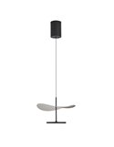 Abisal 12W LED-Pendelleuchte 3000K Ø30cm modernes Design schwarz und Holz