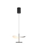 Abisal 12W LED-Pendelleuchte 3000K Ø30cm modernes Design schwarz und Holz