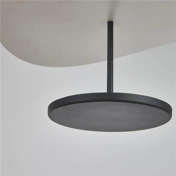 Abisal 12W LED-Pendelleuchte 3000K Ø30cm modernes Design schwarz und Holz