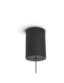 Abisal 12W LED-Pendelleuchte 3000K Ø30cm modernes Design schwarz und Holz