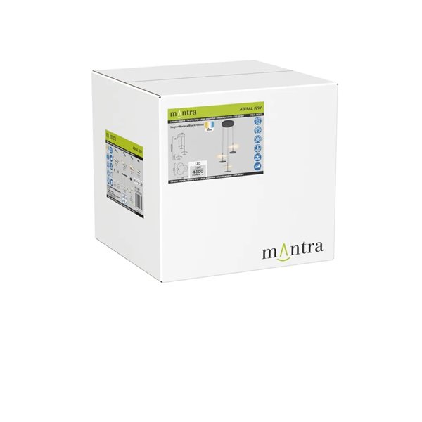 Abisal LED-Pendelleuchte mit 3 Leuchten, 32 W, 3000 K, organisches Wasserfall-Design in Schwarz und Holz