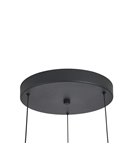 Abisal LED-Pendelleuchte mit 3 Leuchten, 32 W, 3000 K, organisches Wasserfall-Design in Schwarz und Holz