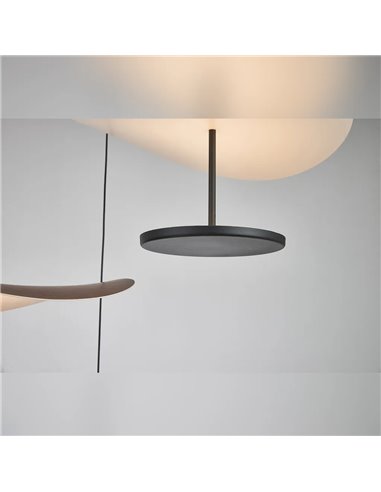 Abisal LED-Pendelleuchte mit 3 Leuchten, 32 W, 3000 K, organisches Wasserfall-Design in Schwarz und Holz