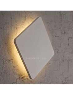 Luminária de parede LED quadrada prateada BORA BORA 12 W, 1080 lm, 3000 K, 18 cm 2