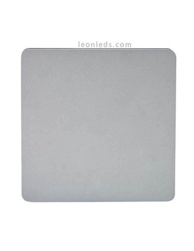 Luminária de parede LED quadrada prateada BORA BORA 12 W, 1080 lm, 3000 K, 18 cm