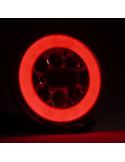 BAJONET FT-110 Runde LED-Rückleuchte, 3 Funktionen mit 5-poligem Bajonettanschluss, IP68 12/24V, E9 EMV 10R 2a R1 S1