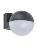 Luminária de parede externa LOOMA LED em formato de globo com luz giratória de 270°, 7,8 W, 1150 lúmens, 3000 K