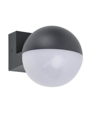 Applique murale extérieure LOOMA LED en forme de globe avec lumière rotative à 270°, 7,8 W, 1150 lm, 3000 K