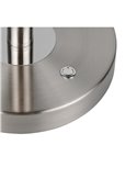 Luminária de mesa LED MONZA, níquel fosco, 12W, temperatura de cor 2300-4000K, 1400lm, dimerizável, sensor de toque, IP20