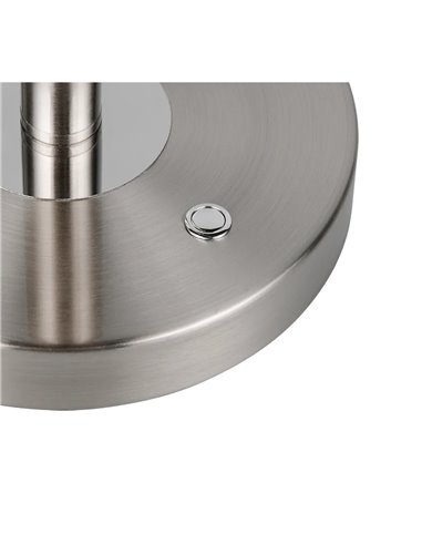 MONZA LED-Tischleuchte, Mattnickel, 12 W, Farbtemperatur 2300–4000 K, 1400 lm, dimmbar, Berührungssensor, IP20