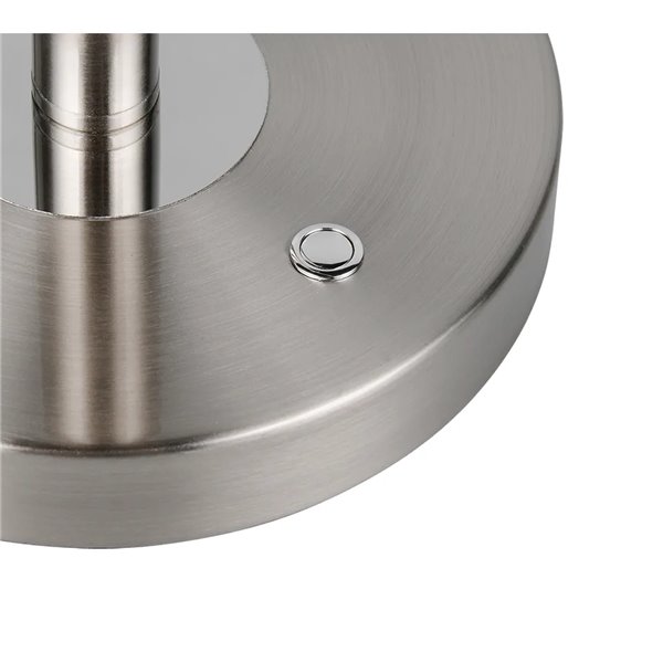 MONZA LED-Tischleuchte, Mattnickel, 12 W, Farbtemperatur 2300–4000 K, 1400 lm, dimmbar, Berührungssensor, IP20