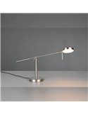 MONZA LED-Tischleuchte, Mattnickel, 12 W, Farbtemperatur 2300–4000 K, 1400 lm, dimmbar, Berührungssensor, IP20