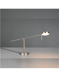 MONZA LED-Tischleuchte, Mattnickel, 12 W, Farbtemperatur 2300–4000 K, 1400 lm, dimmbar, Berührungssensor, IP20 2