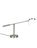MONZA LED-Tischleuchte, Mattnickel, 12 W, Farbtemperatur 2300–4000 K, 1400 lm, dimmbar, Berührungssensor, IP20