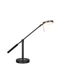 MONZA LED-Tischleuchte, Mattschwarz, 12 W, Farbtemperatur 2300–4000 K, 1400 lm, dimmbar, Berührungssensor, IP20