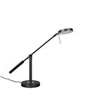 MONZA LED-Tischleuchte, Mattschwarz, 12 W, Farbtemperatur 2300–4000 K, 1400 lm, dimmbar, Berührungssensor, IP20