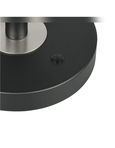 MONZA LED-Tischleuchte, Mattschwarz, 12 W, Farbtemperatur 2300–4000 K, 1400 lm, dimmbar, Berührungssensor, IP20