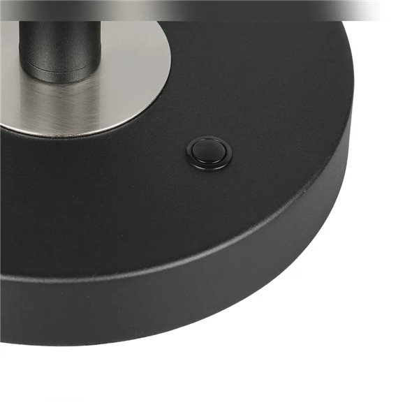 Lámpara de mesa LED MONZA negro mate 12W CCT 2300-4000K 1400lm regulable sensor táctil IP20