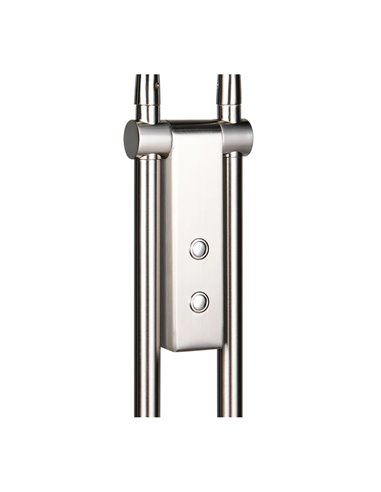 Luminária de chão LED MONZA, níquel fosco, 2x12W, temperatura de cor 2300-4000K, 2x1400lm, dimerizável, sensor de toque, IP20