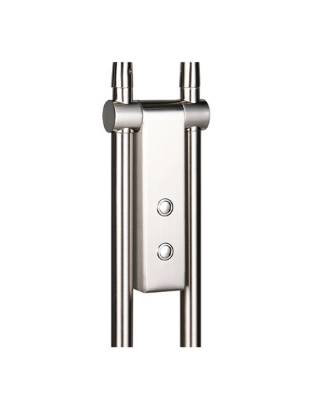 MONZA LED-Stehleuchte, Mattnickel, 2 x 12 W, Farbtemperatur 2300–4000 K, 2 x 1400 lm, dimmbar, Berührungssensor, Schutzart IP20