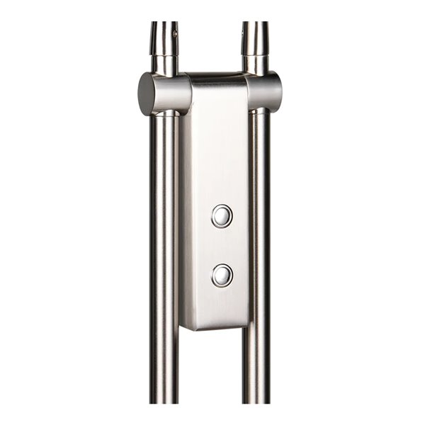 Luminária de chão LED MONZA, níquel fosco, 2x12W, temperatura de cor 2300-4000K, 2x1400lm, dimerizável, sensor de toque, IP20