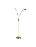 MONZA LED-Stehleuchte, Bronze, 2 x 12 W, Farbtemperatur 2300–4000 K, 2 x 1400 lm, dimmbar, Berührungssensor, Schutzart IP20