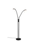 MONZA LED-Stehleuchte, Mattschwarz, 2 x 12 W, Farbtemperatur 2300–4000 K, 2 x 1400 lm, dimmbar, Berührungssensor, IP20