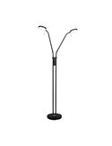 MONZA LED-Stehleuchte, Mattschwarz, 2 x 12 W, Farbtemperatur 2300–4000 K, 2 x 1400 lm, dimmbar, Berührungssensor, IP20