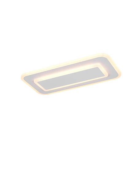 RIVA LED-Deckenleuchte, mattweiß, 14 W, Farbtemperatur 2700–6500 K, 1500 lm, dimmbar mit Fernbedienung, Schutzart IP20