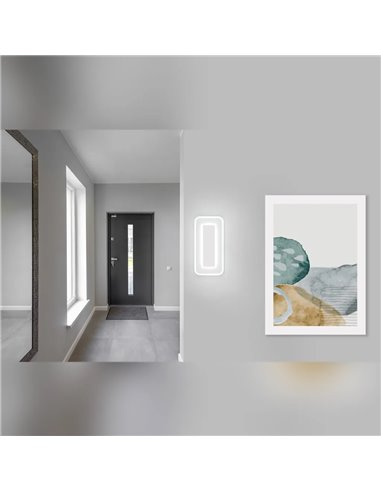 RIVA LED-Deckenleuchte, mattweiß, 14 W, Farbtemperatur 2700–6500 K, 1500 lm, dimmbar mit Fernbedienung, Schutzart IP20