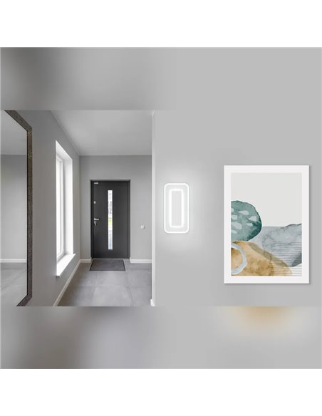 RIVA LED-Deckenleuchte, mattweiß, 14 W, Farbtemperatur 2700–6500 K, 1500 lm, dimmbar mit Fernbedienung, Schutzart IP20