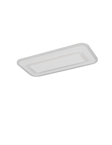 RIVA LED-Deckenleuchte, mattweiß, 14 W, Farbtemperatur 2700–6500 K, 1500 lm, dimmbar mit Fernbedienung, Schutzart IP20