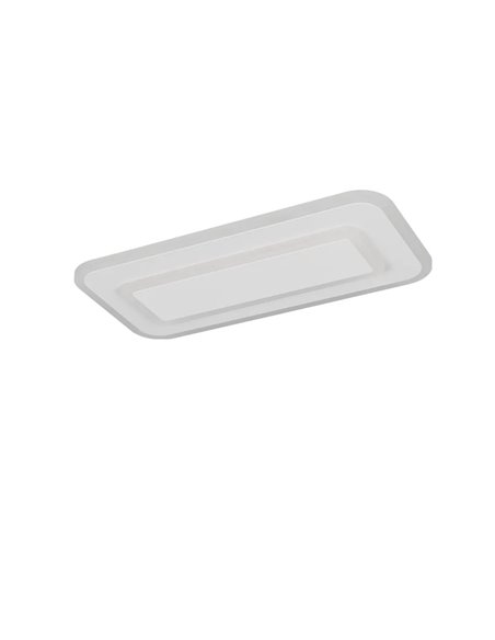 RIVA LED-Deckenleuchte, mattweiß, 14 W, Farbtemperatur 2700–6500 K, 1500 lm, dimmbar mit Fernbedienung, Schutzart IP20