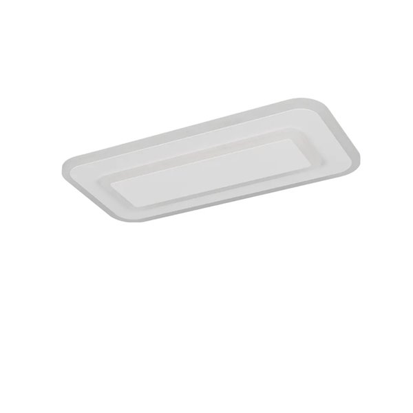 RIVA LED-Deckenleuchte, mattweiß, 14 W, Farbtemperatur 2700–6500 K, 1500 lm, dimmbar mit Fernbedienung, Schutzart IP20