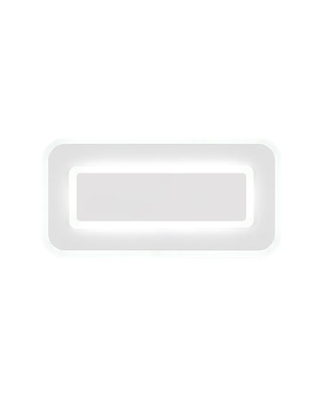 Plafonnier LED RIVA, blanc mat, 14 W, température de couleur 2700-6500 K, 1500 lm, intensité variable avec télécommande, IP20