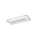 RIVA LED-Deckenleuchte, mattweiß, 14 W, Farbtemperatur 2700–6500 K, 1500 lm, dimmbar mit Fernbedienung, Schutzart IP20