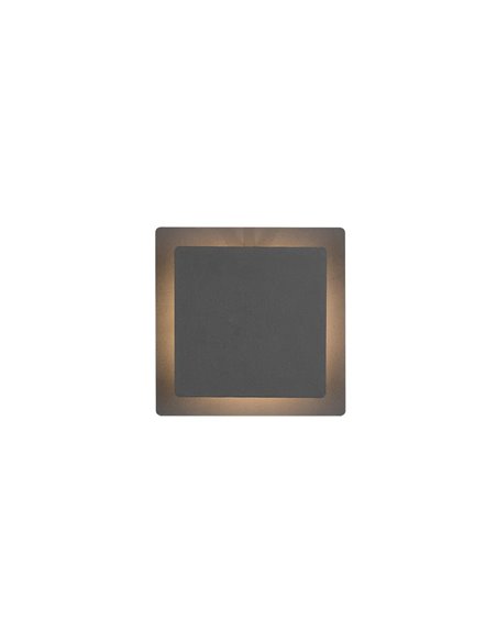 MIO LED-Wandleuchte, mattschwarz, 6 W, 3000 K, 560 lm, Schutzart IP20