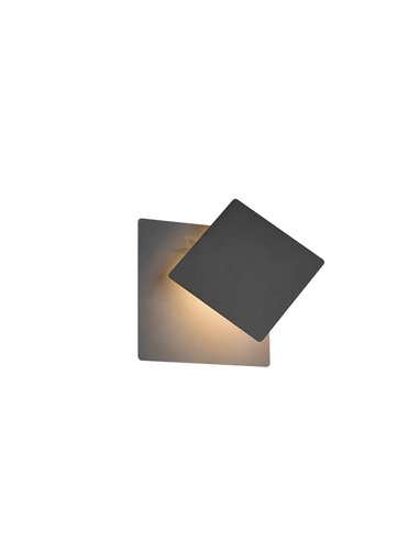 Aplique LED MIO negro mate 6W 3000K 560lm IP20