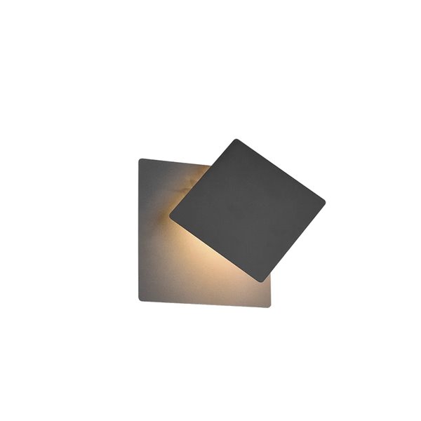 MIO LED-Wandleuchte, mattschwarz, 6 W, 3000 K, 560 lm, Schutzart IP20