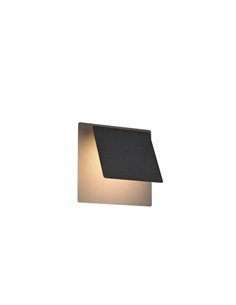 Applique murale LED MIO noir mat 6W 3000K 560lm IP20 2