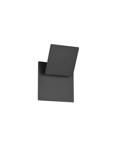 MIO LED-Wandleuchte, mattschwarz, 6 W, 3000 K, 560 lm, Schutzart IP20