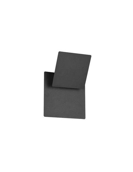 Aplique LED MIO negro mate 6W 3000K 560lm IP20