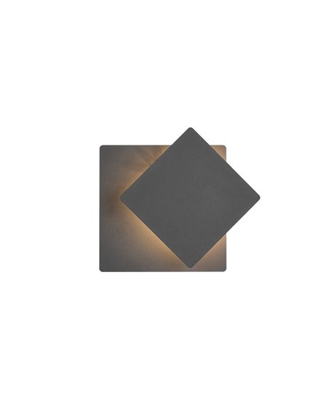 Applique murale LED MIO noir mat 6W 3000K 560lm IP20