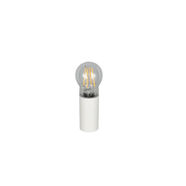 Luminária de parede PRATELLA, branco fosco, E27 máx. 10W, IP44