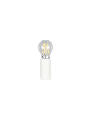 Luminária de parede PRATELLA, branco fosco, E27 máx. 10W, IP44